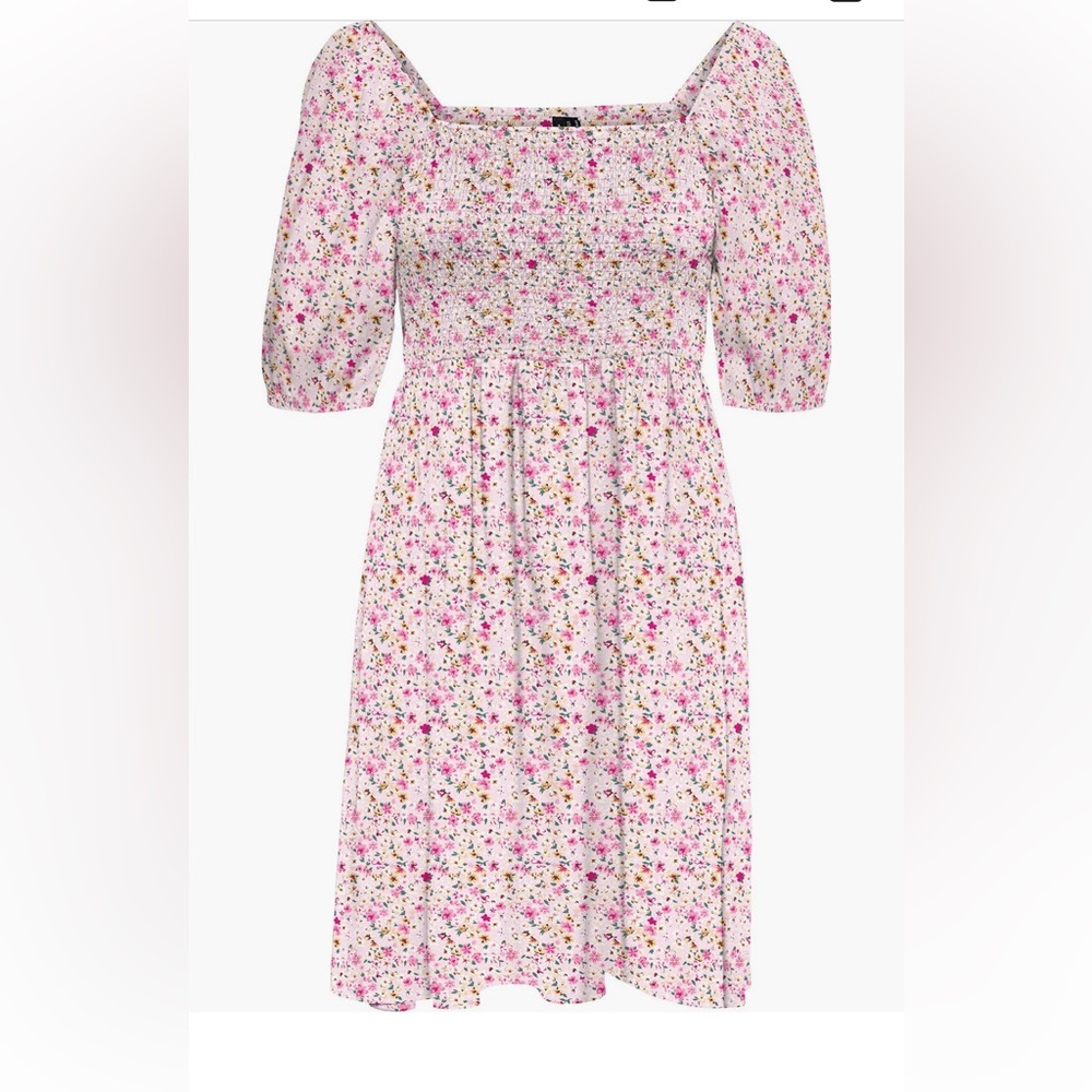 Vero Moda Floral Pink Dress Size Small